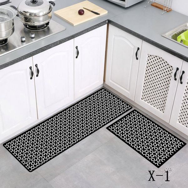 Bathroom Entrance Door Mat Washable Non-slip Kitchen Floor Mat Bedroom Living Room Bedside Area Rugs Waterproof Modern Carpet 210301