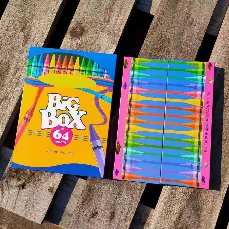 Newest Waterproof Long-lasting 64 Colors Matte & Shimmer Eyeshadow Palette Makeup Bright Color Eye Pressed Powder Cosmetics