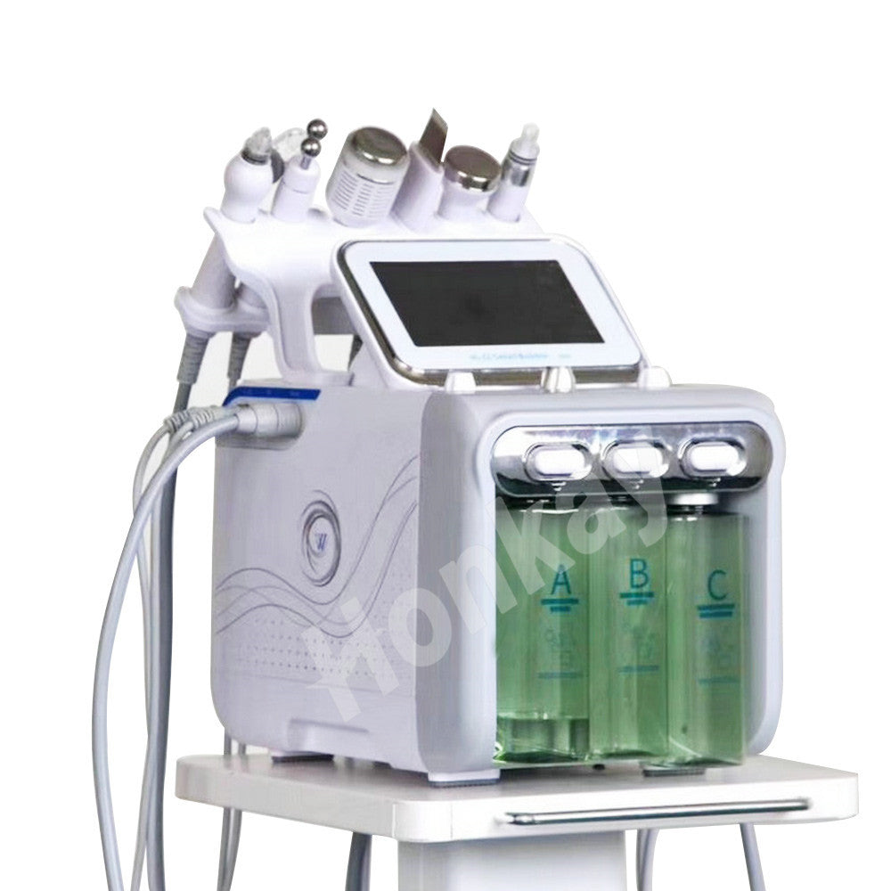 Multifunctional 6 in 1 H2O2 small bubble machine water mill skin oxygen facial beauty skin care beauty instrument For Home Use