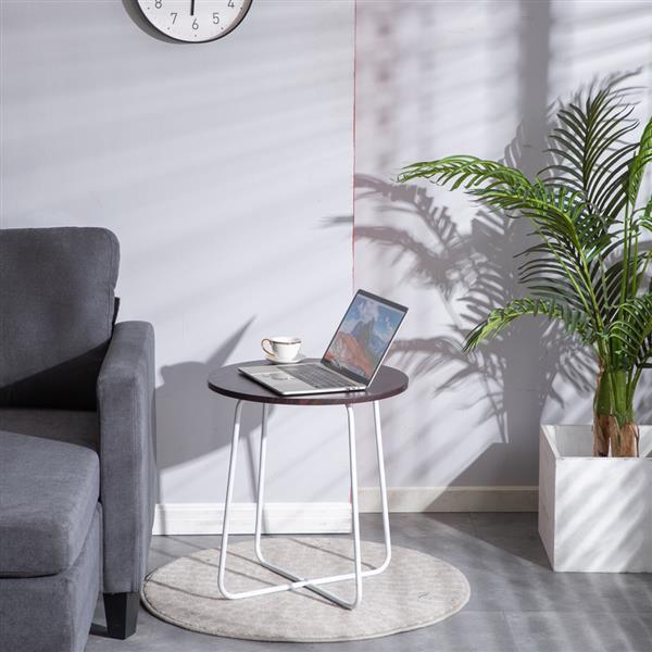 Living Room Furniture decoration shape classic marble coffee tea tables Round Table Dark Brown Desktop