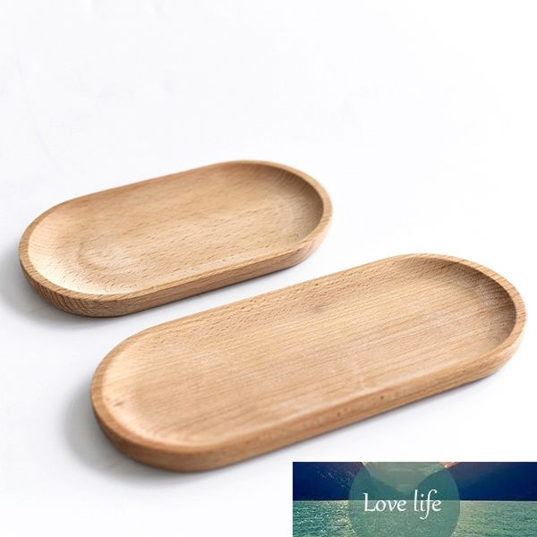Wood Serving Plate Retro Wood Square & Round Serving Tray Fruit Dessert Cake Snack Candy Platter Wooden Tableware