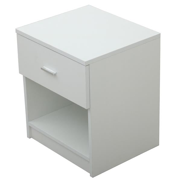 Bedroom Furniture Bedside Table Nordic Simple Modern Small 1 Drawer Metal Handle Cabinet Night White