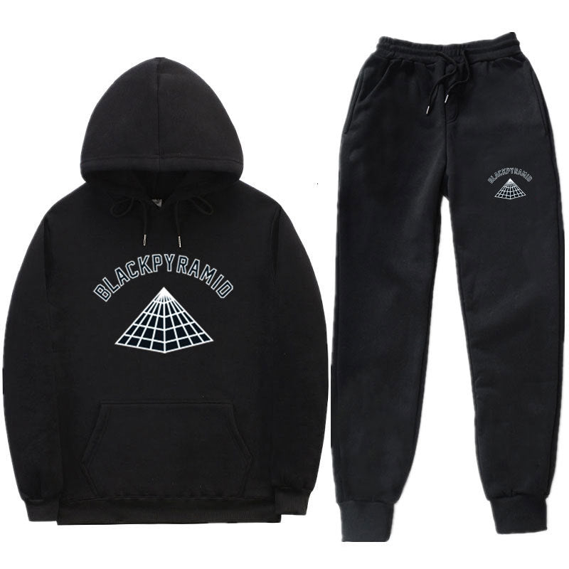 2021 New Tracksuit Black Pyramid Light Alphabet Signs Clothing Several Boys Ropa Men Hoodie Set 48vh