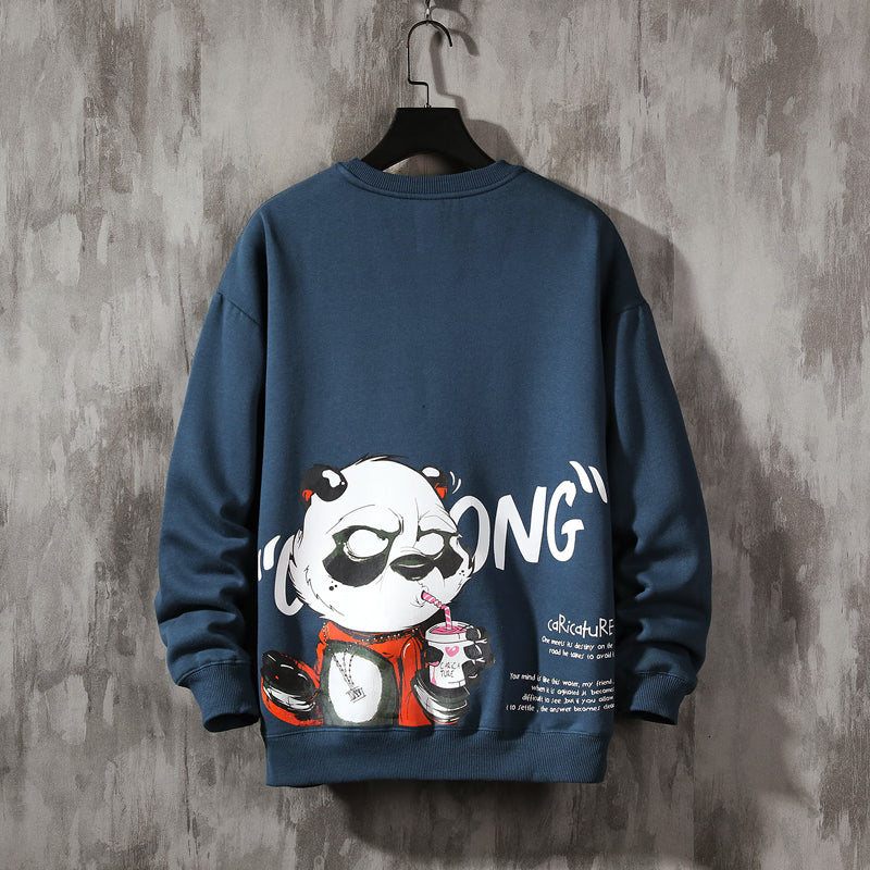 New 2021 Panda Print Men&#039;s Oversized Anime Harajuku Hoodie Oversize for Men Hoody Sweatshirt 5xl Rz8i