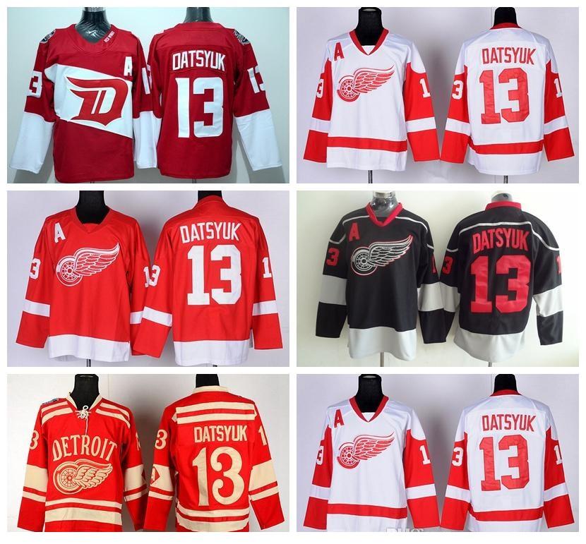 Detroit Red Wings 13 Pavel Datsyuk Hockey Jerseys Ice Stadium Series Winter Classic Datsyuk Red Wings Jersey T Winter Classic Hockey Jerseys