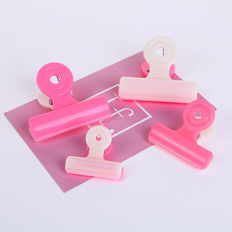 Food Bag Clips Snack Storage Seal Tools Plastic Office File Holder Colorful Sealing Kitchen Accessories Close Clip Mixed Color 122377