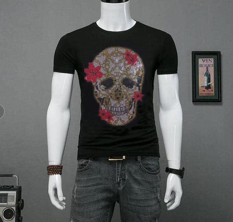 New for Men Young Winter Hot Drill Top Tees 2021 Slim Fit Outer Wear High Quality Tshirt 3ssx