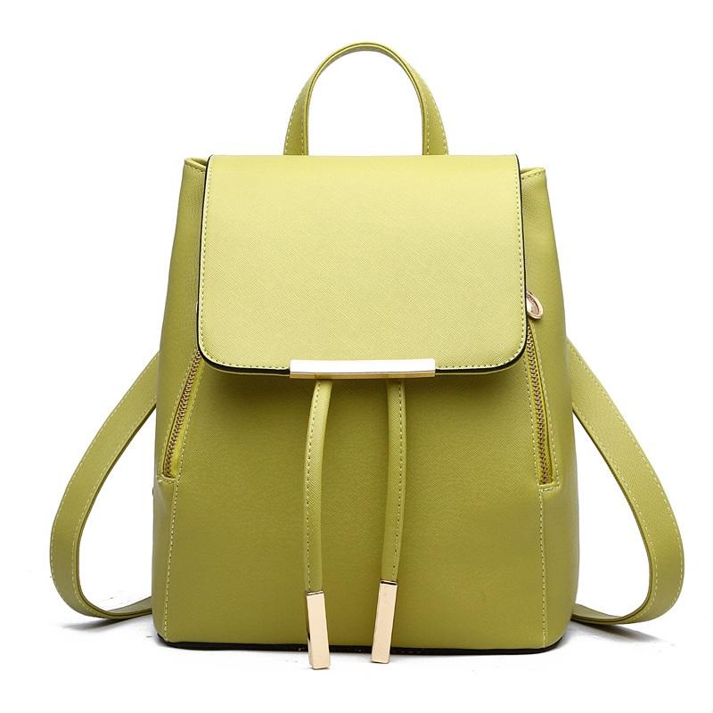 Backpack Style MONNET CAUTHY Arrival Backpacks Leisure Fashion Practical PU Bags Solid Color Green Lavender Beige Deep Blue Black
