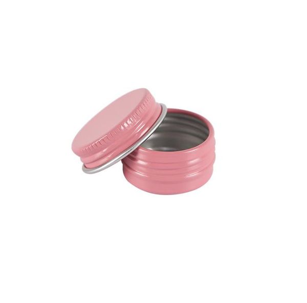 Empty Mini 5g Aluminium Jars Metal Pink Gold Black Sample Lip Balm Deodorant BB CC Cream Mask Tin Case Makeup Container 1000pcs SN2352