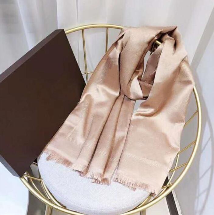 2023 G Silk Scarf Fashion Man Women 4 Season Shawl Scarf Letter Scarves Size 180x70cm 6 Color High Quality