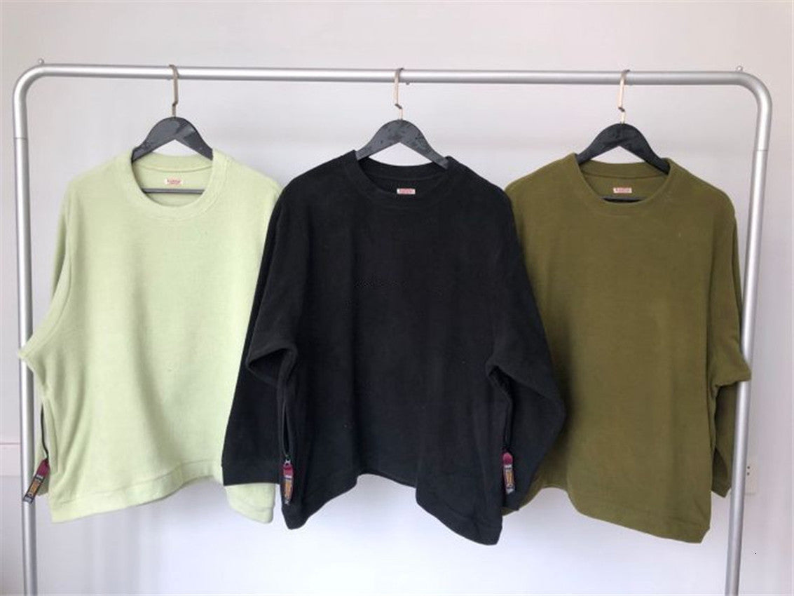 2021 New Crew Neck Fleece Kapital Sweatshirts Men Women Crewneck Hoodie Oversized Clothing Xj9a