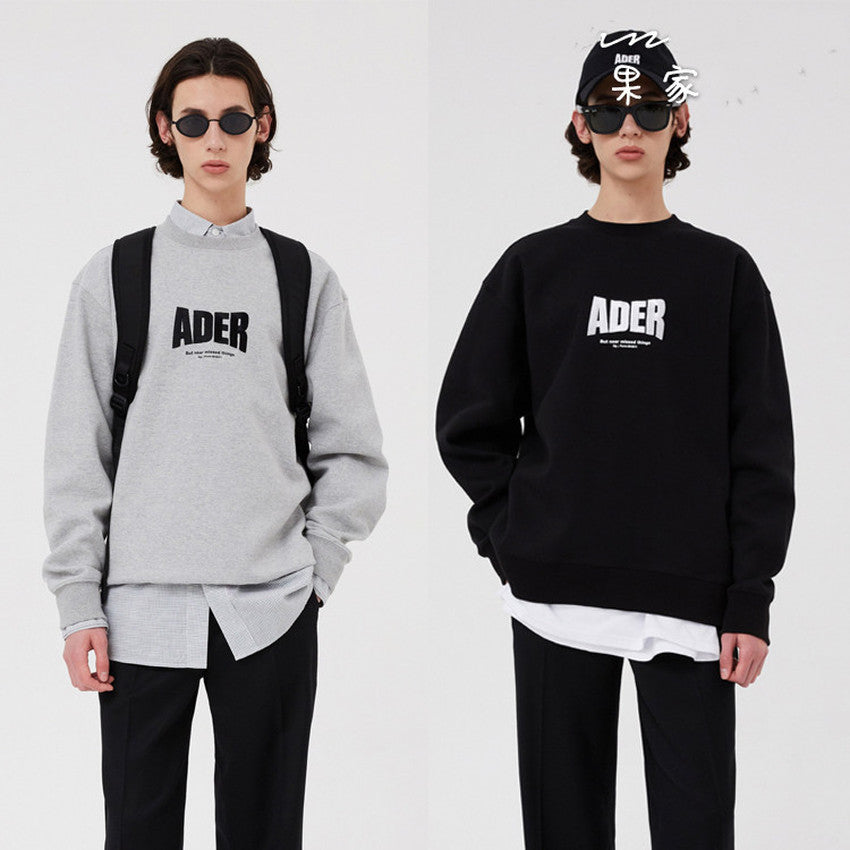 2021 New Embroidery Error Sweatshirts Men Women Front Adererror Hoodie Crewneck Back Blue Z-stitch Ader Pullovers Ul2d