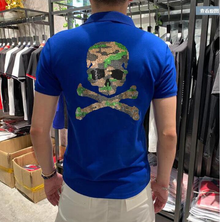 2021 New Short Sleeve Polos Cotton Shirt Men&#039;s Designer of Hot Drill Men Big M-4xl Bhhn