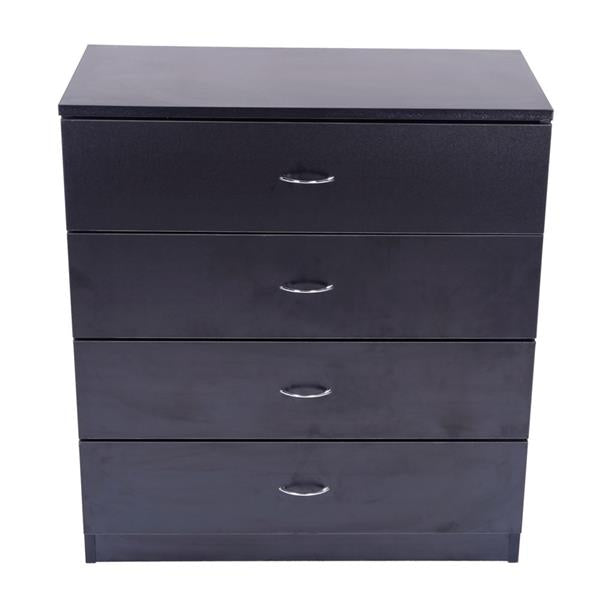 Bedroom Furniture MDF Wood Simple 4-Drawer Dresser Black Nordic Small Coffee Modern and Contemporary side table