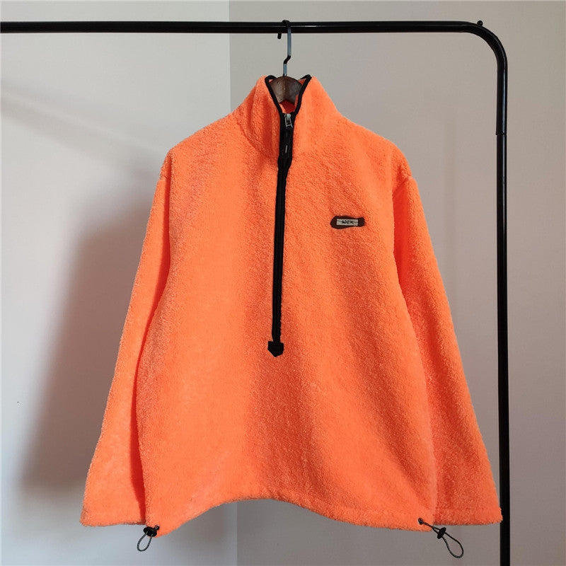 2021 New Ader Error Half Zip Cardigan Women&#039;s High Quality Crewneck Sweatshirts Adhere to Velo Hoodie Z1dw