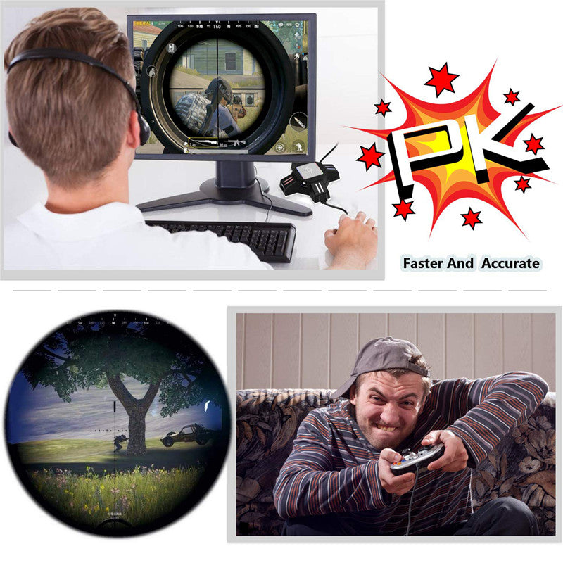 Hot USB Game Controllers Adapter Converter Video Game Keyboard Mouse adapter Gamepad Joysticks Adapter for Nintendo Switch-Xbox-PS5-PS4-PS3