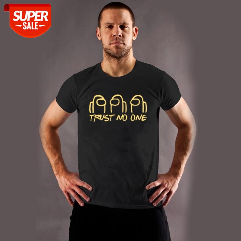 Hot Games Among Us Pure Cotton Men Women T Shirt 2021 New Impostor Killer Graphic Gold Printed Casua Tops Tees Oversized T-shirt #0o0p