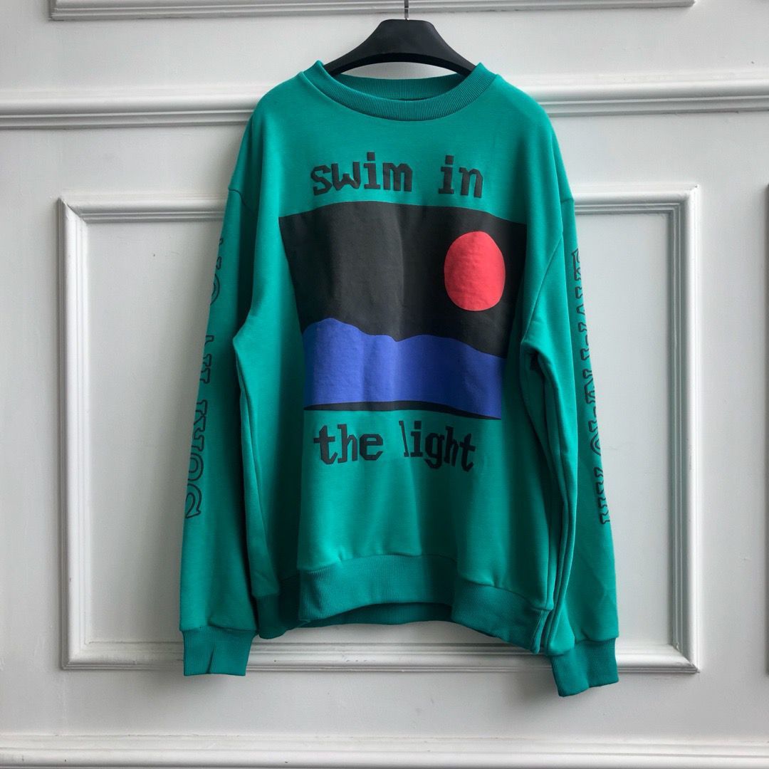 2021 New Cpfm Foaming Printing Women Green Sweatshirts Hoodie Hiphop Streetwear Men Casual Sweatshirt Pullover 81wc