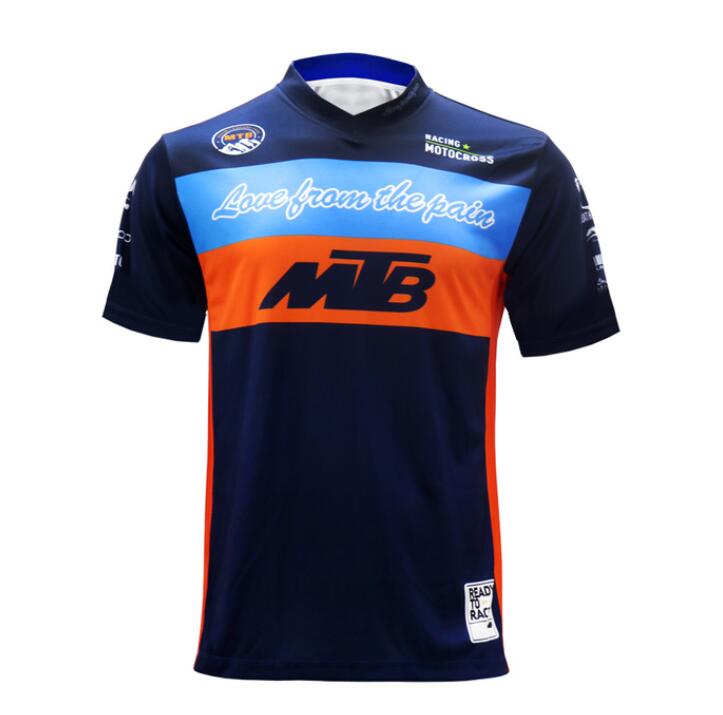 2021 hot-selling off-road vehicle-summer mountain bike T-shirt, men&#039;s downhill motorcycle race quick-drying T-shirt, off-road motorcycle jer