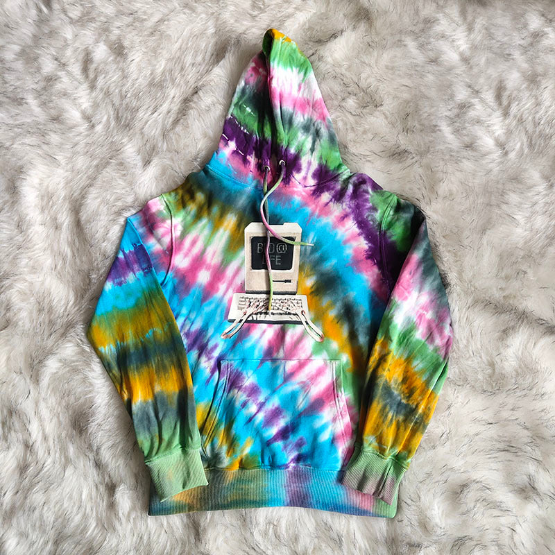 2021 New Tie-dyed Travis Scott Jackboys Cactus Jack Skeleton Hand Click Keyboard Hoodie Women Men Pullover Hooded Zsju