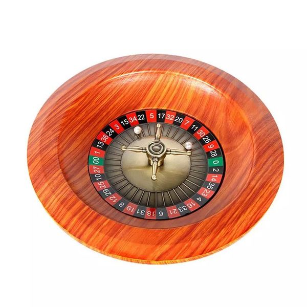 Accessories Wooden Roulette Wheel Set Turntable Leisure Table Games For Drinking Entertainment Singing Party Game Adults Children