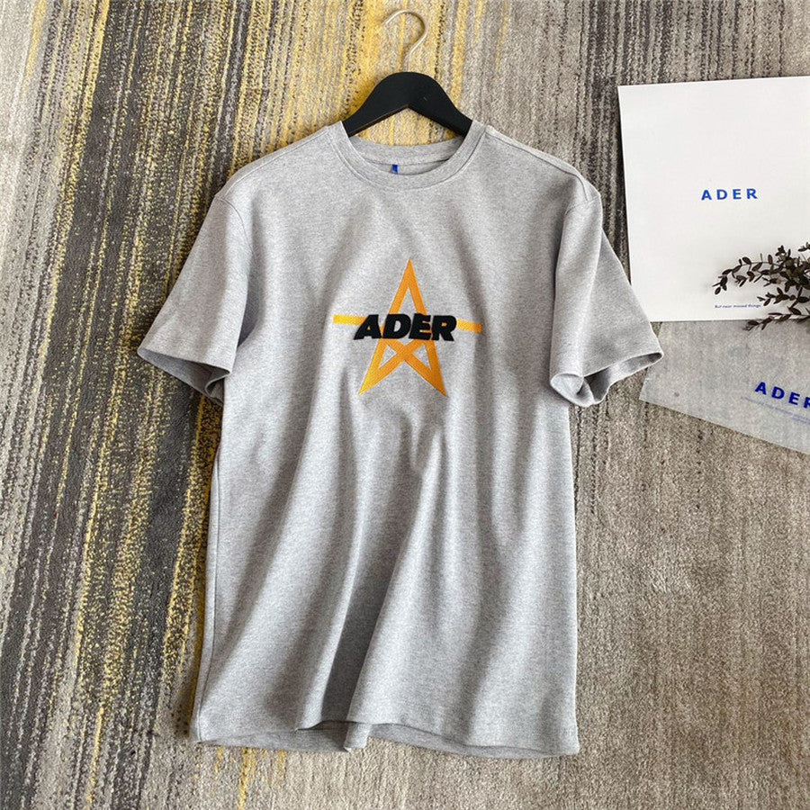 2021 New Embroidery Adererror t Shirts Men Women 1:1 Top Tees Star Marking Textile Decal Ader Error T-shirt Summer Style W0zo