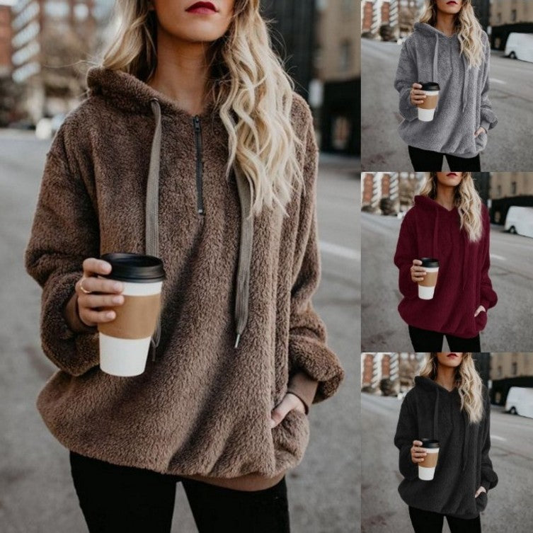 2021 New European and American Fashion Street Wear Pullover Fleece Hoodie Casual Comfortable Fitness Women&#039;s Thick Pullove Ysyn