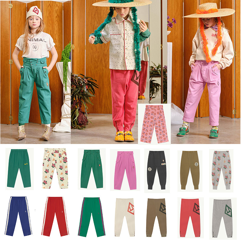 2021 New Kids Pants Tao Brand Autumn Infant Baby Boys Girls Casual Trousers Children Clothes Cotton Fashion Soft Sport Boy Winter 1y0r
