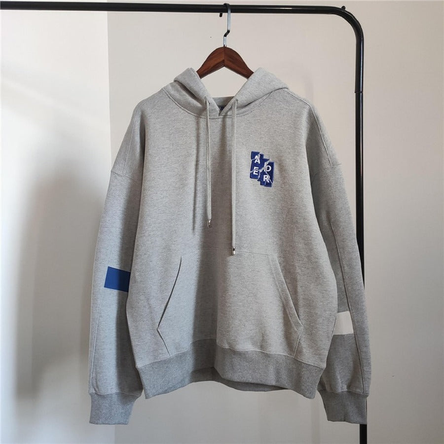 2021 New 6th Anniversary Embroidery Adererror Hoodie Patchwork Ader Error Sweatshirts Pullovers Men Clothing 3bu9