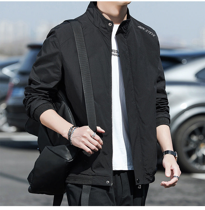 independent brand jacket mens 21ss autumn korean youth student fashion brand coat slim and handsome casual mens wear