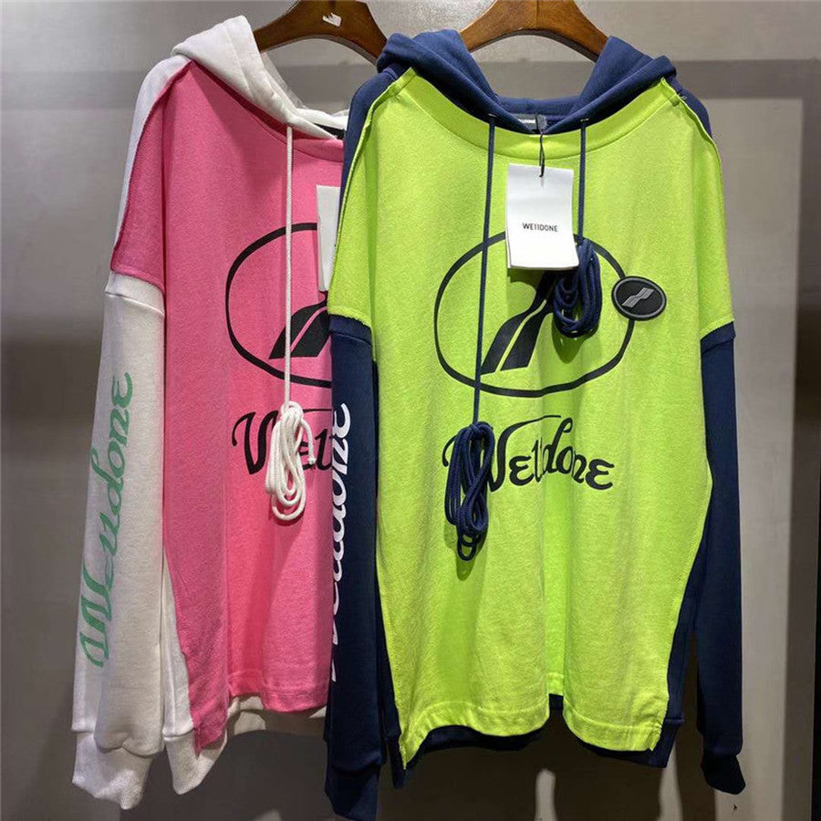 2021 New Patchwork We11done Men Women 1:1 Best-quality Welldone Sweatshirts Pullover Xxxtentacion Vintage Hoodie 11cv