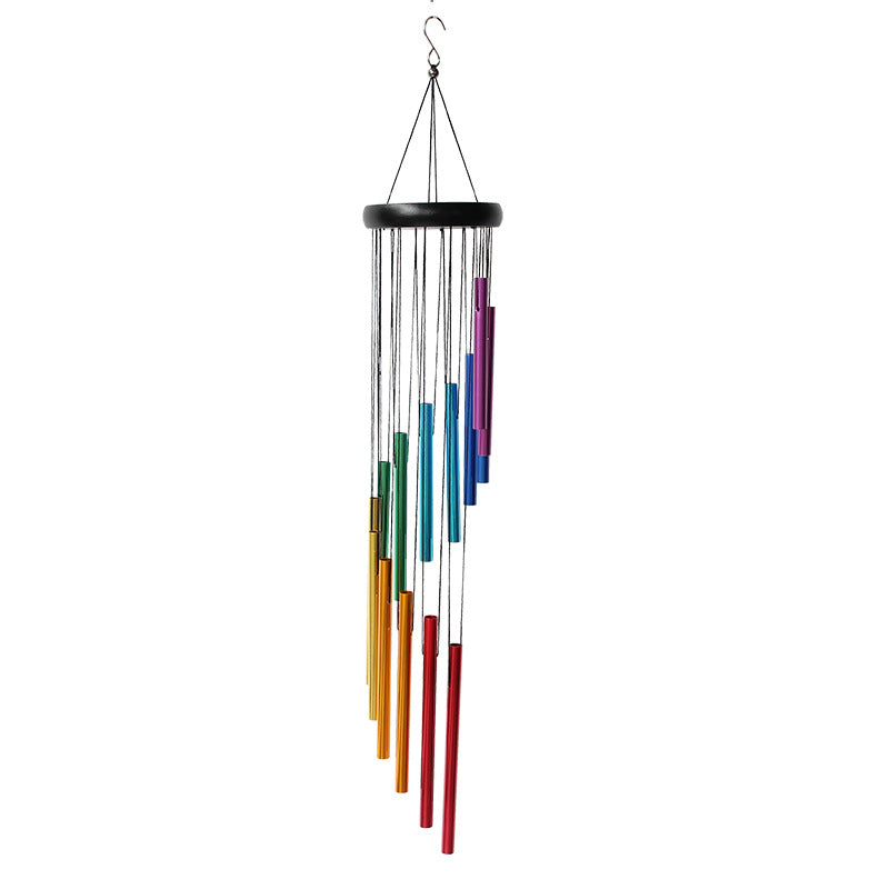 29 Inch Colorful Wind Chime Chimes Arts for Outside Aluminum Tuned Tubes Wooden Garden Patio Outdoor Home Decor Mom Grandma 122022