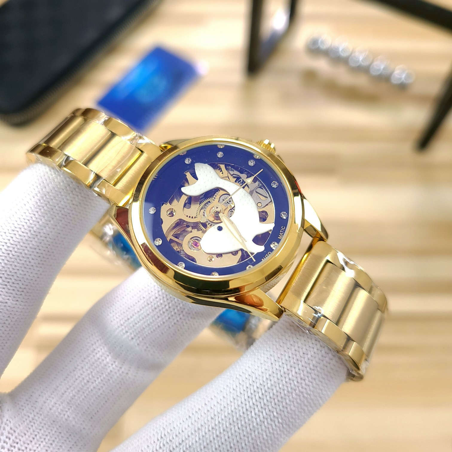 2021 high quality three-pin drill mechanical watch fashion men&#039;s watches role wristwatch steel strap luxury style dolphin dial
