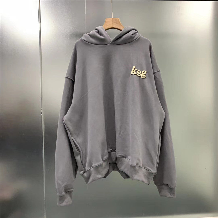2021 New Washed Old Kanye West Ksg Hoodie Men Women 1:1 Best-quality Hoody 3d Foam Print Pullover Oxbq