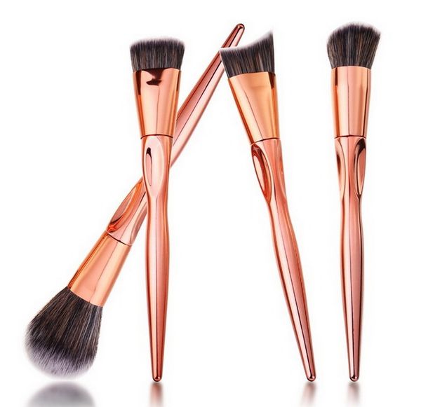 100set 4pcs-set Luxury Rose Gold Makeup Brushes Tools Foundation Powder Makeup Brush Set Beauty Kits Brocha De Maquillaje