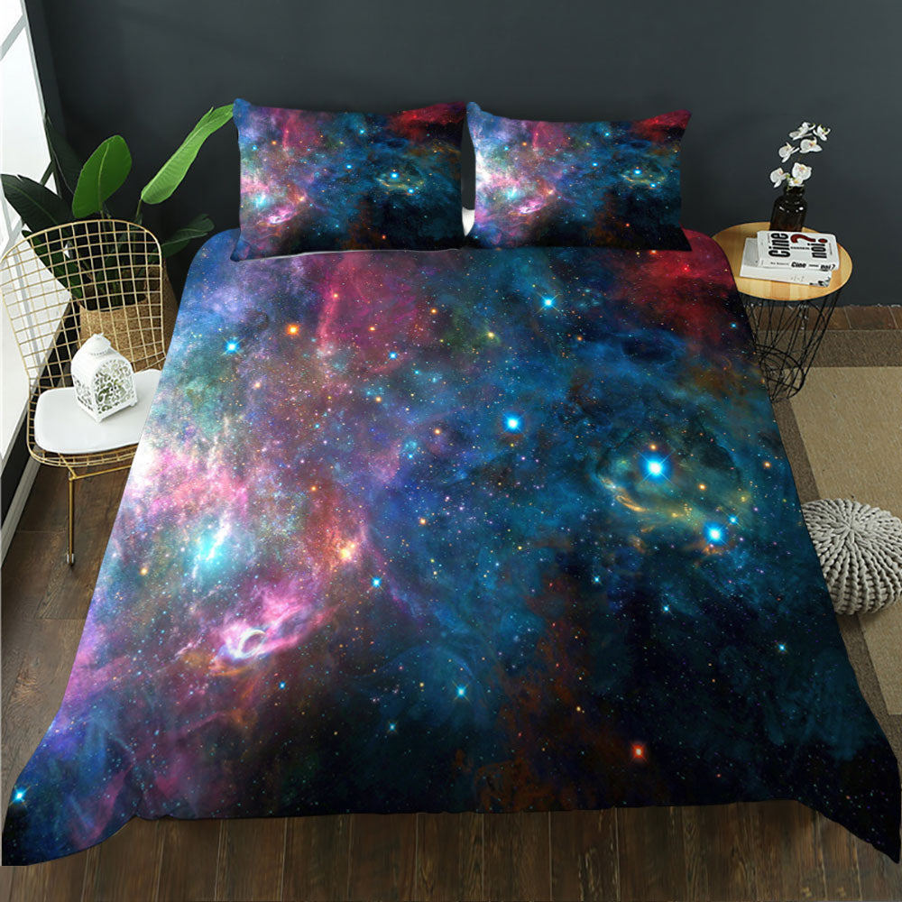 3D printing design Mysterious universe Galaxy planet Bedding Set bedroom high quality double bed Multi Size Quilt cover and pillow case twin full qu
