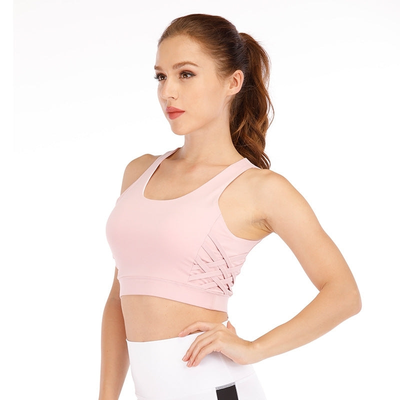 New sports underwear running Yoga vest with cushion comfortable fitness bra back beauty