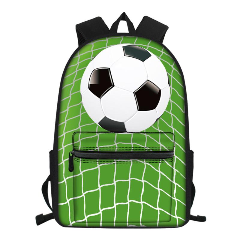 School Bags Sports Ball Prints Men&#039;s Backpack Elementary Orthopedics Teen Boy Laptop Bagpack Mochila