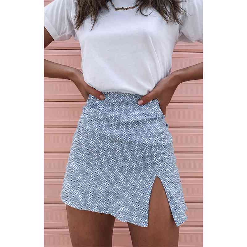 Skirts Minifalda con abertura para mujer, falda corta,de cintura alta, suave,S38adecuada diversas actividades como cocteles Z0R9
