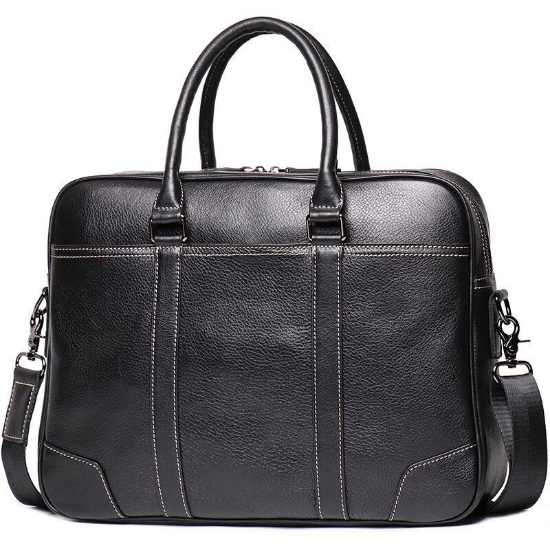 Briefcases Men Genuine Leather Handbag Business Office Messenger Bag Male Real Laptop Bags Men&#039;s Documents Crossbody Shoulder
