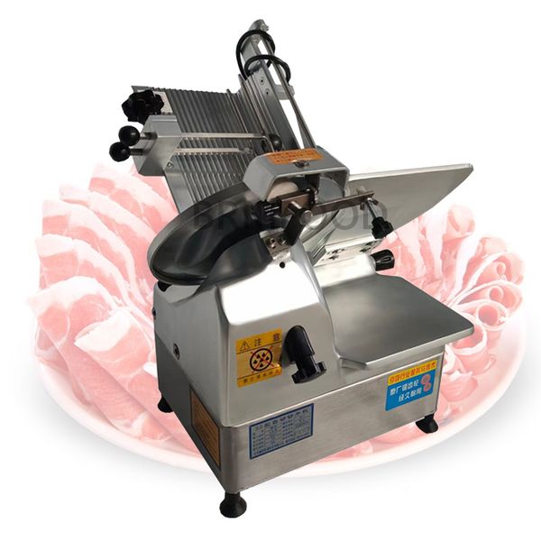 110V Home Large Beef Slicing Machine Commercial Semi Automatic Meat Slicer 220V Frozen Lamb Grinder QY-32