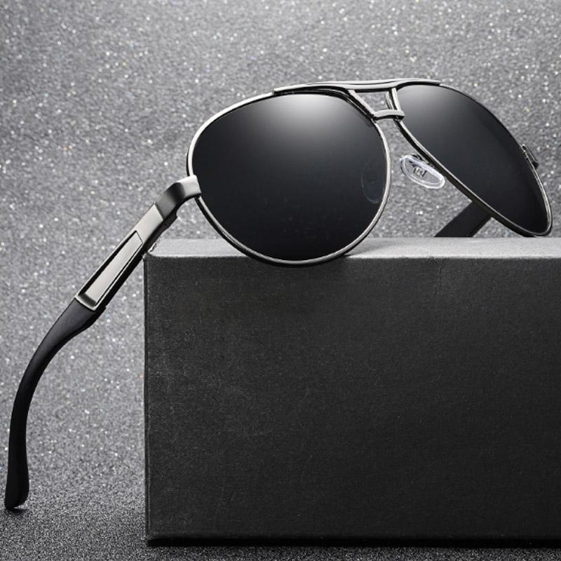 Sunglasses Brand Design Classic Polarized Men Driving Sunglass UV400 Vintage Sun Glasses Coating Mirror Shades