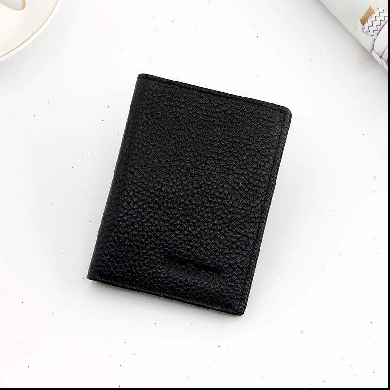 Super Slim Soft Wallet 100% Genuine Leather Mini Credit Card Purse Holders Men Thin Small