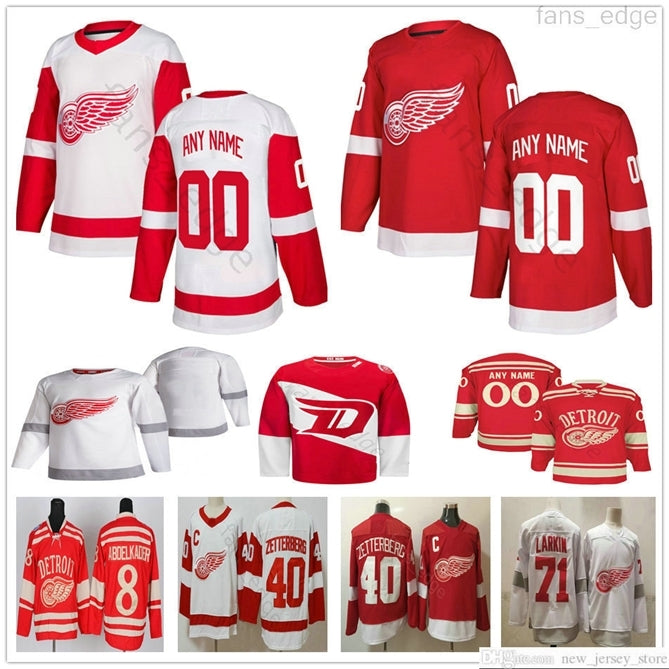 96 Custom Man Women Kids Youth Detroit Red Wings Bobby Ryan Darren Helm Luke Glendening Alex Biega Filip Hronek Frans Nielsen Hockey Jerseys
