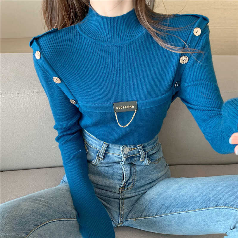 Women&#039;s Knits & Tees The Western Style Double-breasted Knitting Render Unlined Upper Garment Female Winter Light Ripe Thickening S