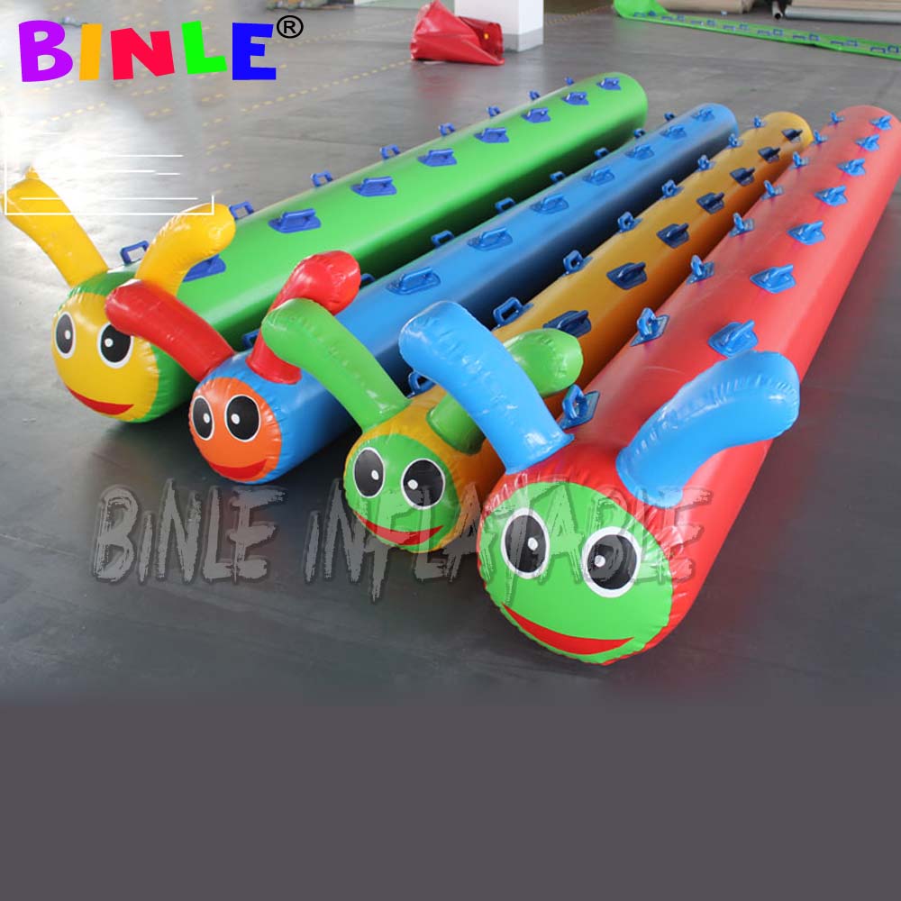 Fun games props inflatable caterpillar racing Outdoor children&#039;s parent-child development training equipment Team building gamess