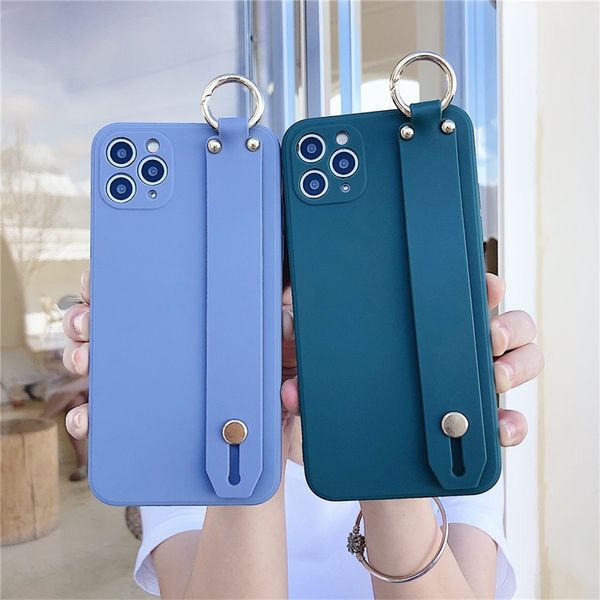 PC019 Colorful Silicone TPU Phone Cases with Wristband Back Cover Case For smartphones item