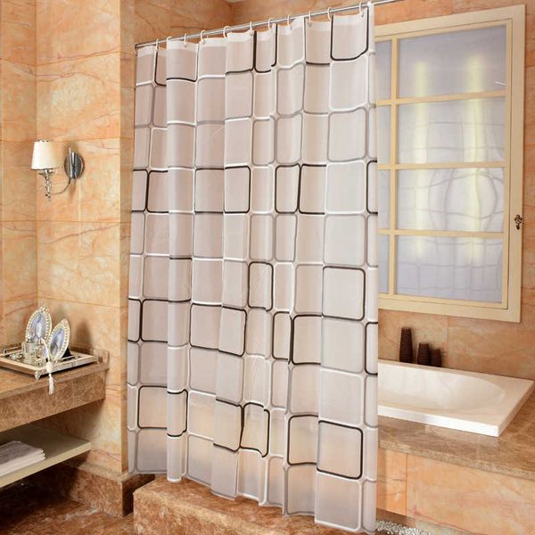 Bathroom Toilet Door Curtain Shower Curtain 3D Waterproof Mildew Proof PEVA Bath Curtain Shower Curtains Environmental 210609
