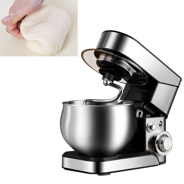 SC-205 Stainless Steel,Stand Mixer,Kitchen Robot,Mixing Machine,Cake Dough Cream Bread,Blender,5 Liters, Table Stand Chef Machine 1200W