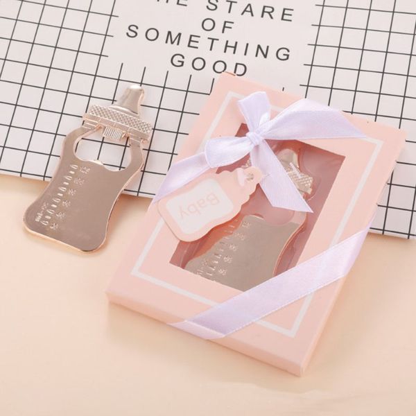 Birthday Party Favors Gift Milk Bottle Opener Blue Pink Box Birthfay Party Gifts for Kids